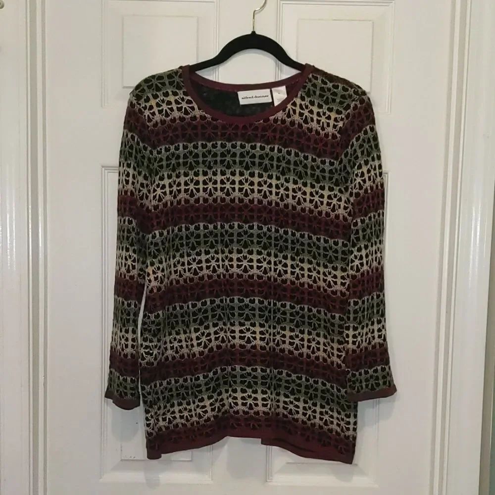 Alfred Dunner crochet top Sz XL